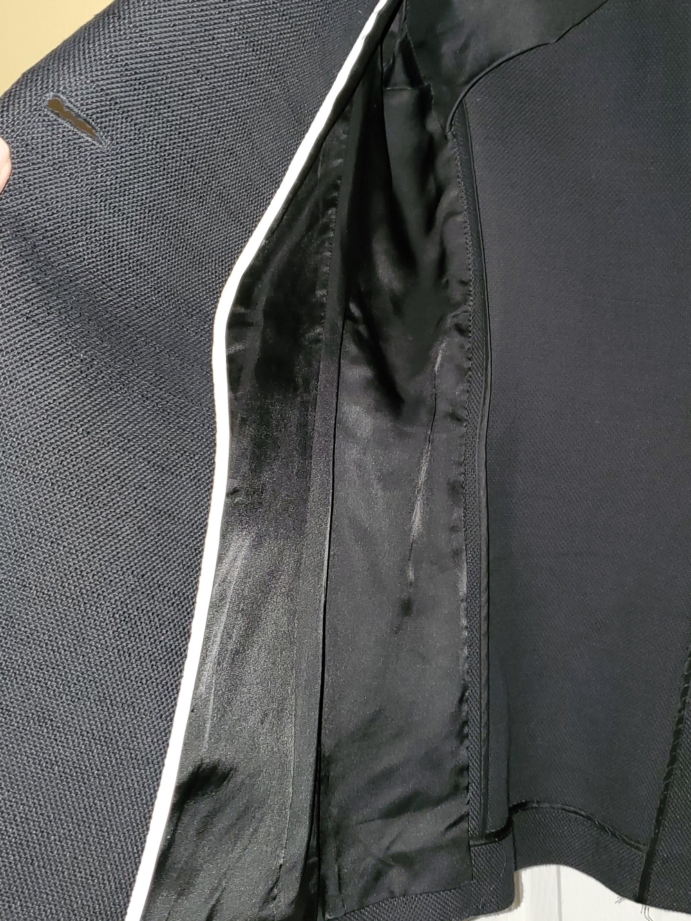 Theory Black Single-Button Blazer with Notch Lapels - Picture 4 of 12